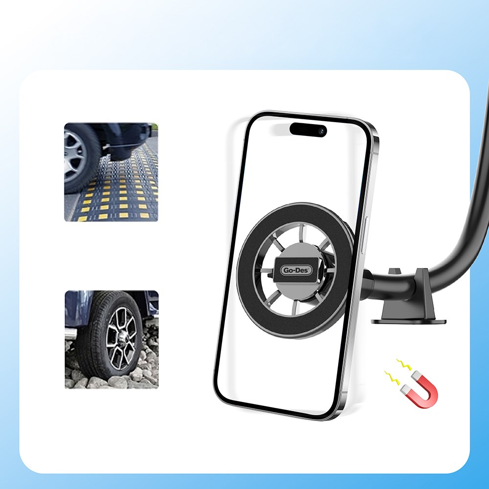 Go Des GD-HD368 Magnetik Esnek Vantuzlu Tasarım Araç Telefon Tutucu