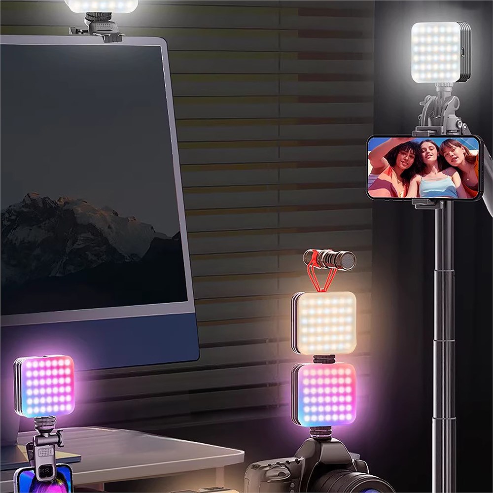 Go Des GD-LD1033 RGB Led Telefon-Kamera Üstü Aydınlatma Işığı