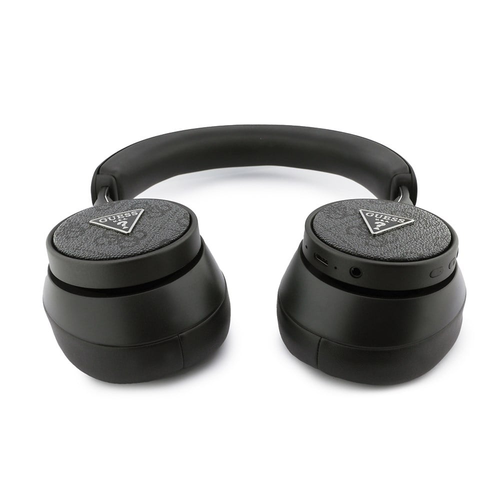 Guess Orjinal Lisanslı ENC PU 4G Desenli Üçgen Logolu Kulak Üstü Bluetooth Kulaklık