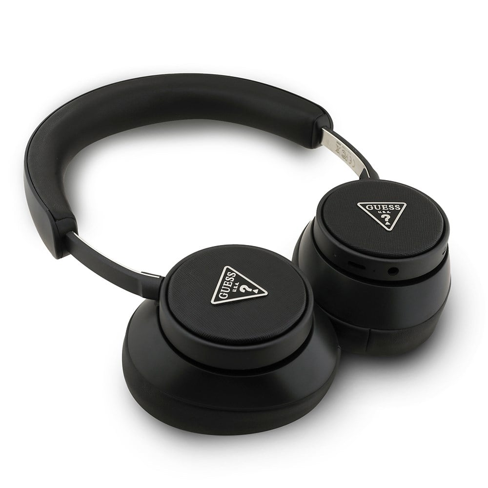 Guess Orjinal Lisanslı ENC Üçgen Logolu Saffiano Kulak Üstü Bluetooth Kulaklık