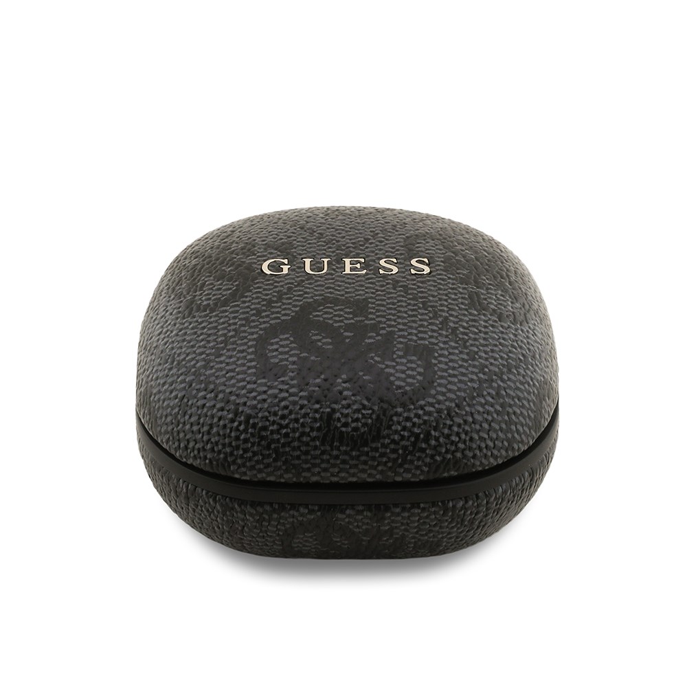 Guess Orjinal Lisanslı PU 4G Desenli Klasik Metal Yazı Logolu TWS Kulak İçi Bluetooth Kulaklık