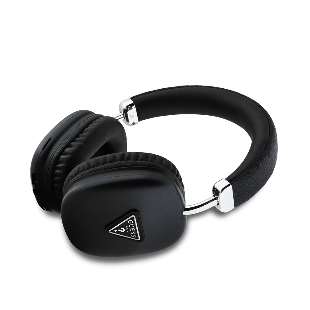 Guess Orjinal Lisanslı PU Üçgen Logolu Kulak Üstü Bluetooth Kulaklık