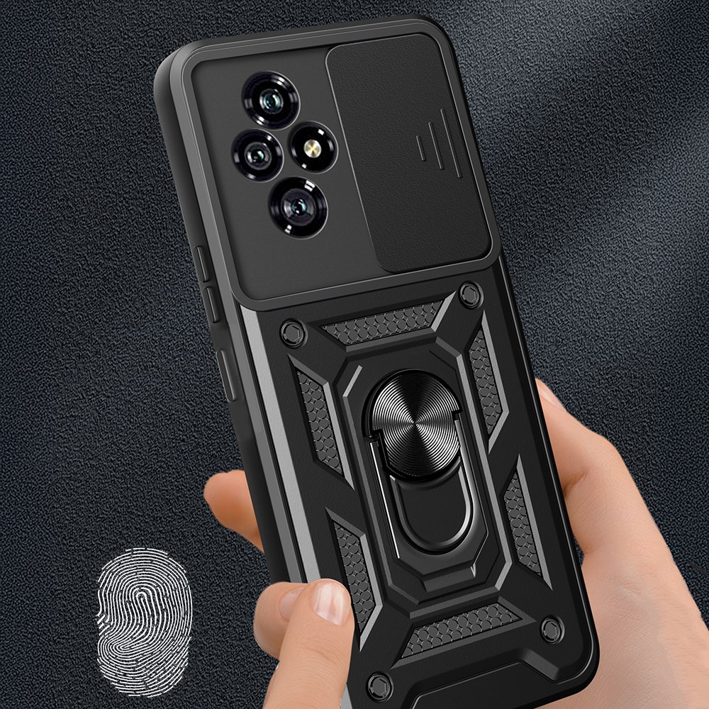 Honor 200 Kılıf Magnetik Standlı Kamera Korumalı Zore Sürgülü Vega Kapak