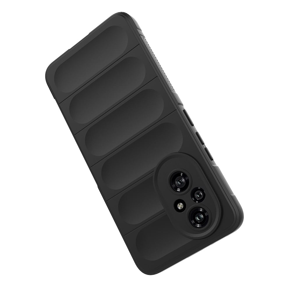 Honor 200 Pro Kılıf Esnek TPU Oyuklu Arka Yüzey Tasarımlı Zore Etnik Silikon Kapak