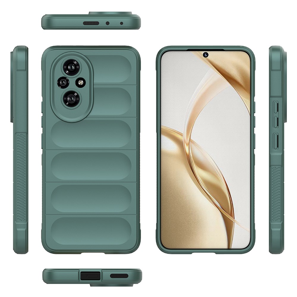 Honor 200 Pro Kılıf Esnek TPU Oyuklu Arka Yüzey Tasarımlı Zore Etnik Silikon Kapak