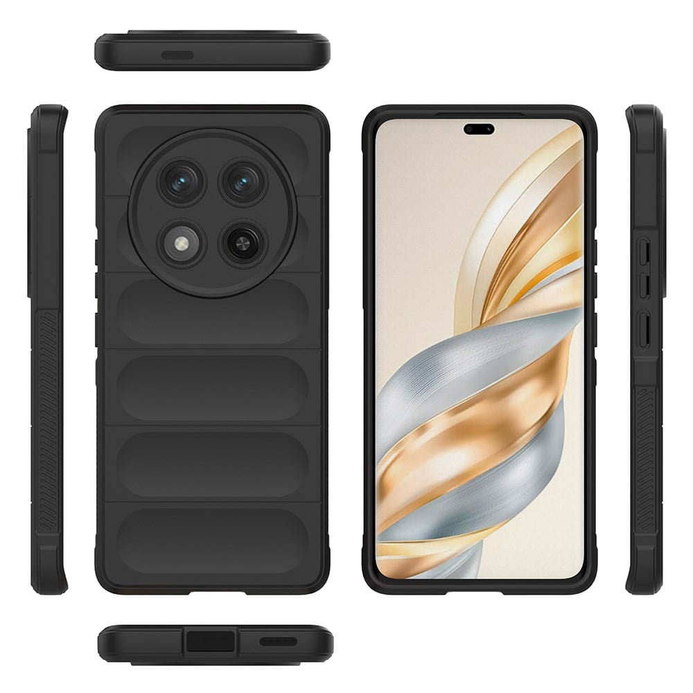 Honor Magic 7 Lite Kılıf Esnek TPU Oyuklu Arka Yüzey Tasarımlı Zore Etnik Silikon Kapak