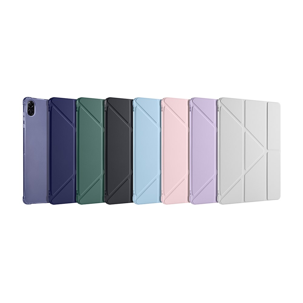 Honor Pad X8A Kılıf Zore Tri Folding Kalem Bölmeli Standlı Kılıf