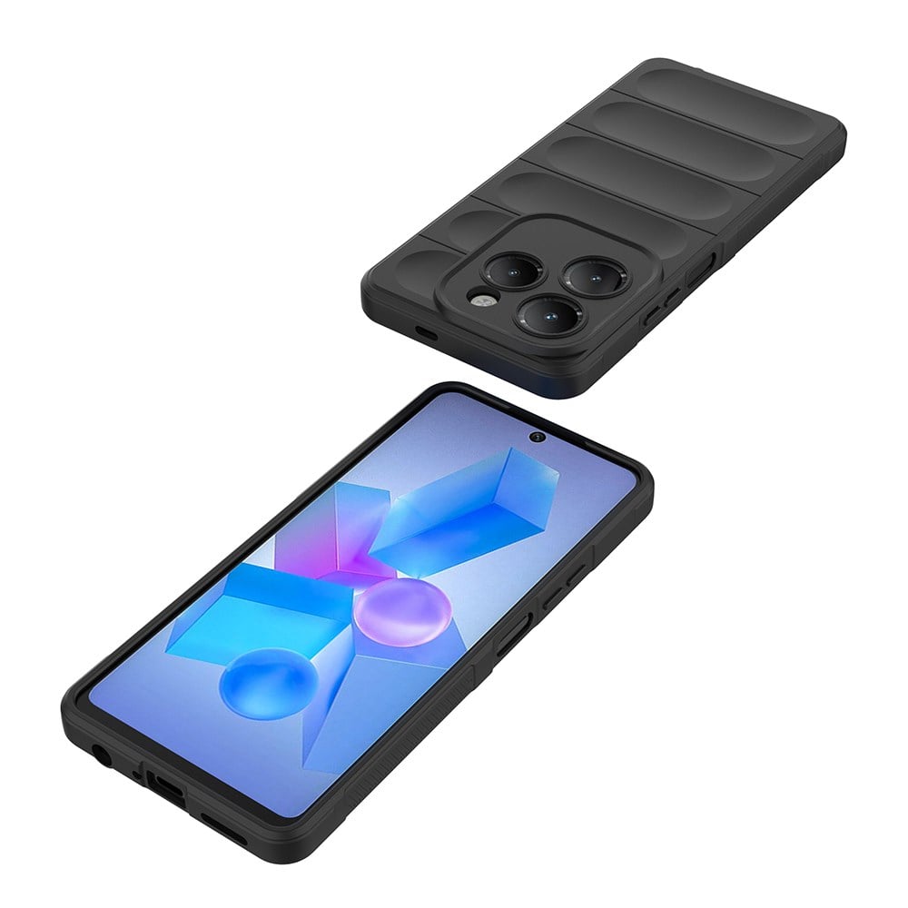 İnfinix Hot 40 Kılıf Esnek TPU Oyuklu Arka Yüzey Tasarımlı Zore Etnik Silikon Kapak