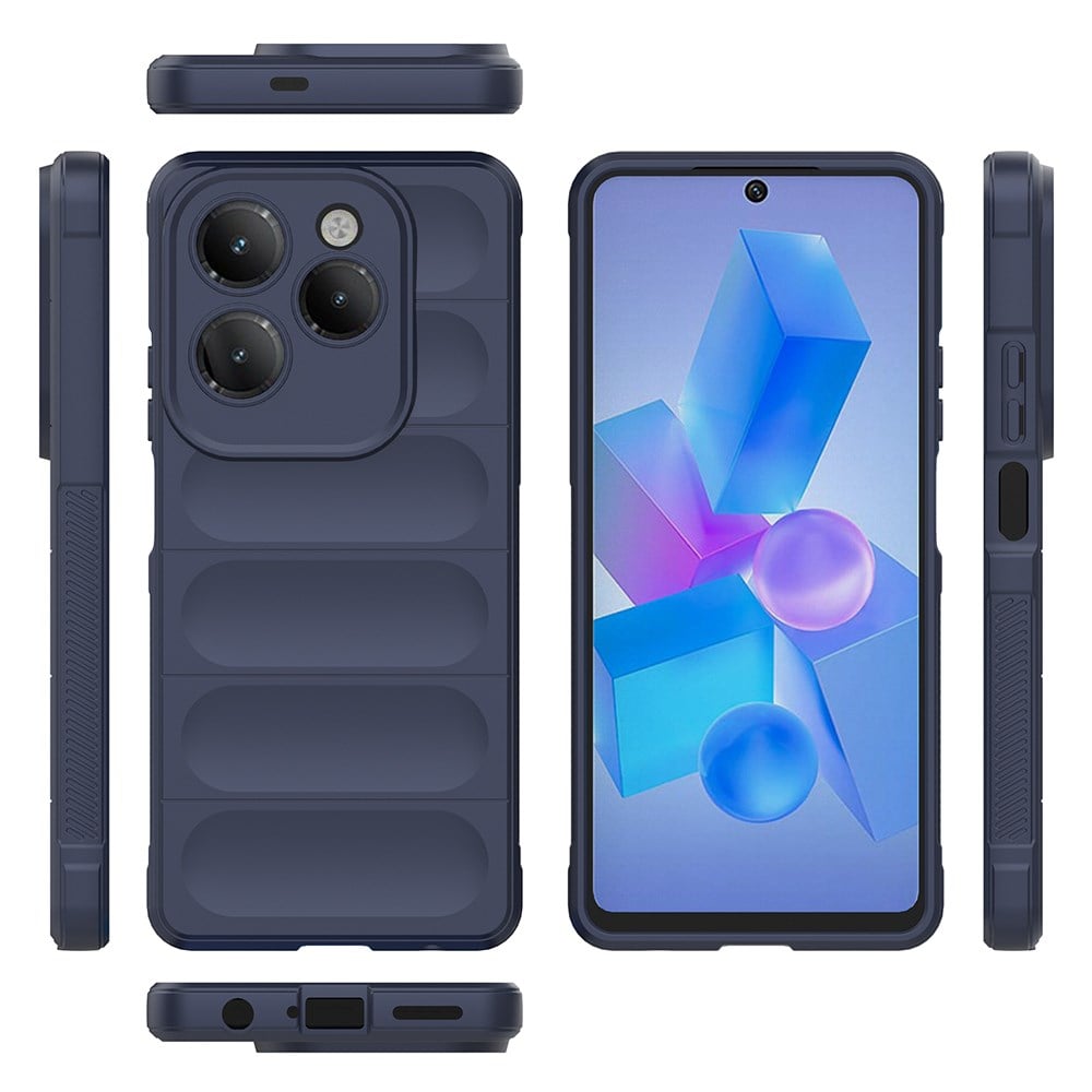 İnfinix Hot 40 Kılıf Esnek TPU Oyuklu Arka Yüzey Tasarımlı Zore Etnik Silikon Kapak