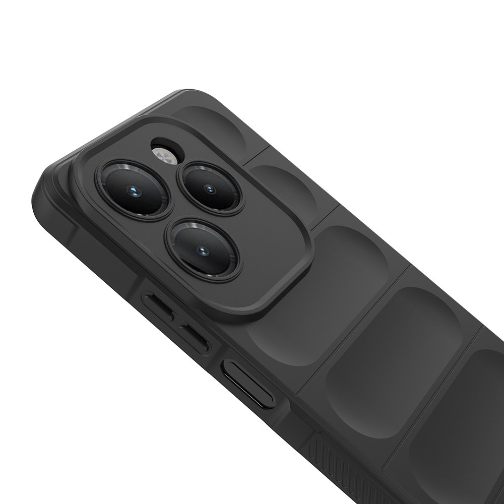 İnfinix Hot 40 Pro Kılıf Esnek TPU Oyuklu Arka Yüzey Tasarımlı Zore Etnik Silikon Kapak