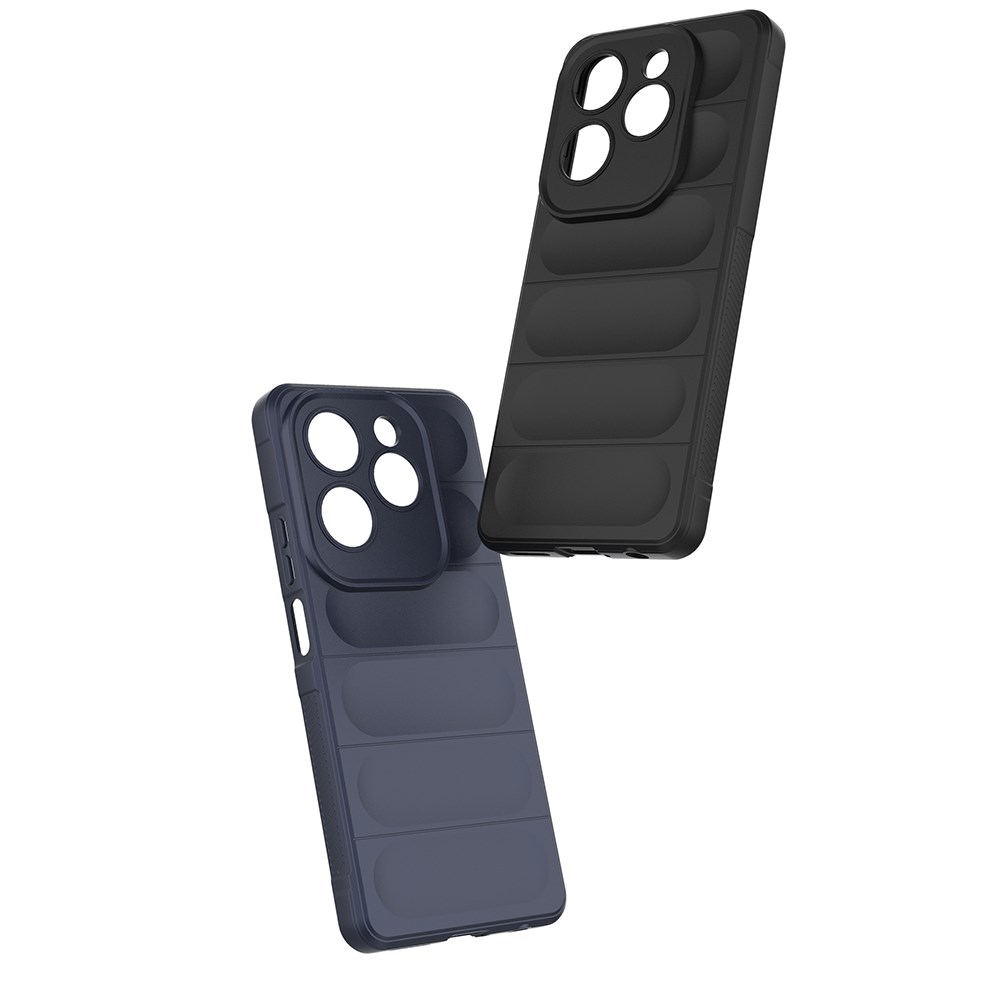 İnfinix Hot 40 Pro Kılıf Esnek TPU Oyuklu Arka Yüzey Tasarımlı Zore Etnik Silikon Kapak