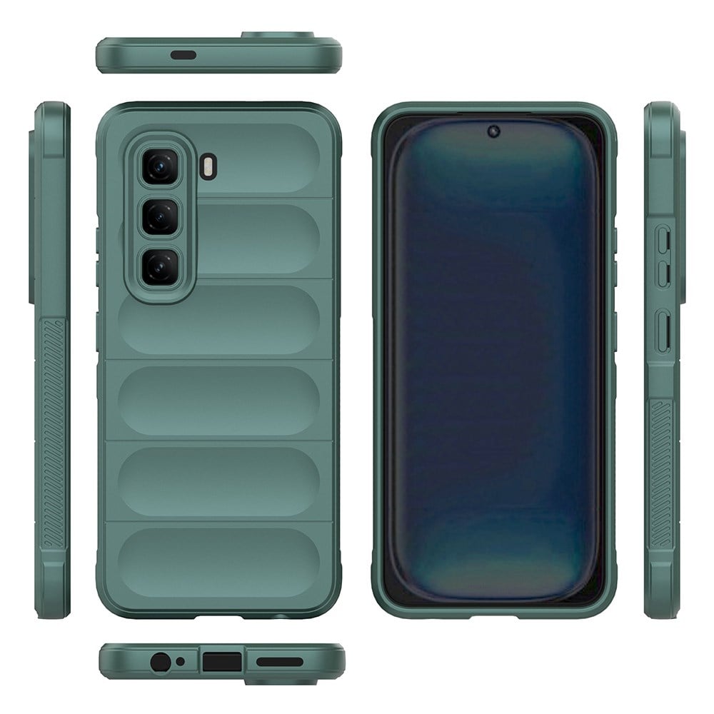 İnfinix Hot 50 4G Kılıf Esnek TPU Oyuklu Arka Yüzey Tasarımlı Zore Etnik Silikon Kapak