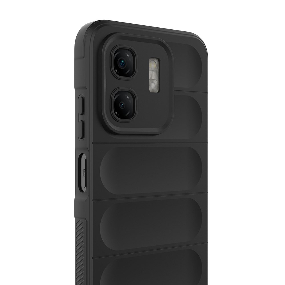 İnfinix Smart 9 Kılıf Esnek TPU Oyuklu Arka Yüzey Tasarımlı Zore Etnik Silikon Kapak