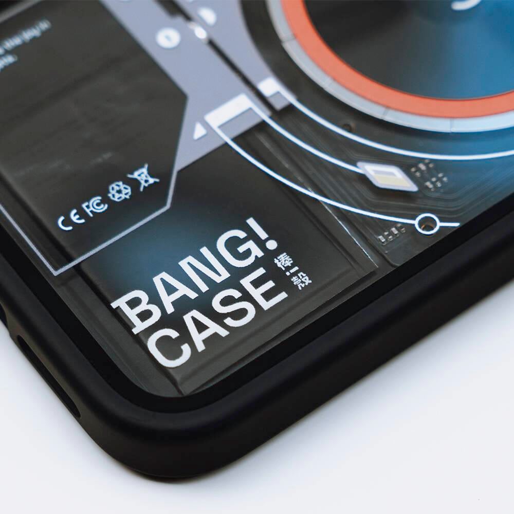 iPhone 15 Pro Kılıf Özelleştirilebilir 3 Fonksiyonlu Bluetooth Bağlantılı Bitmo Lab Bangcase Akıllı M-safe Kapak