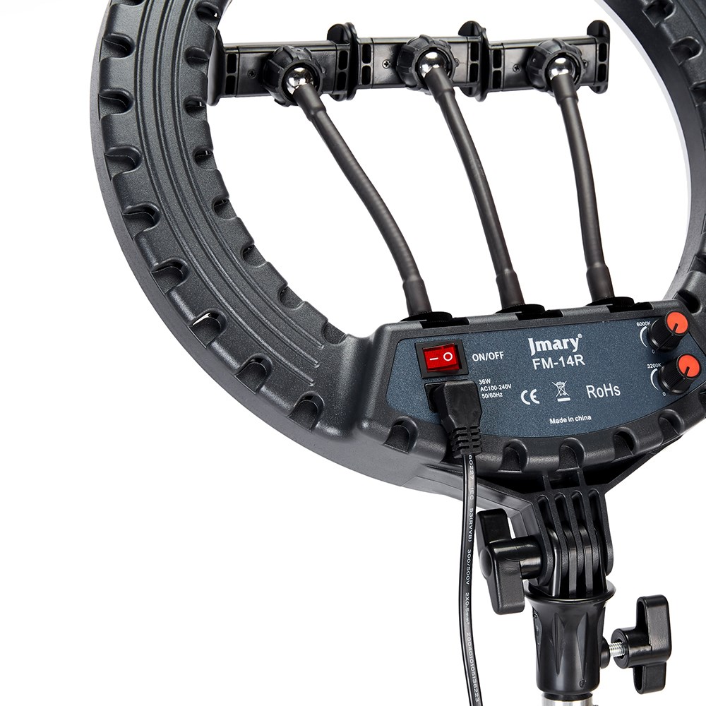 Jmary FM-14R Kumandalı 34cm Işıklı Telefon Tutucu Ring Light