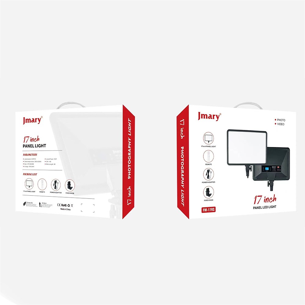 Jmary FM-17RS Uzaktan Kumandalı Dijital Göstergeli 17 inç LED Panel Video Işığı