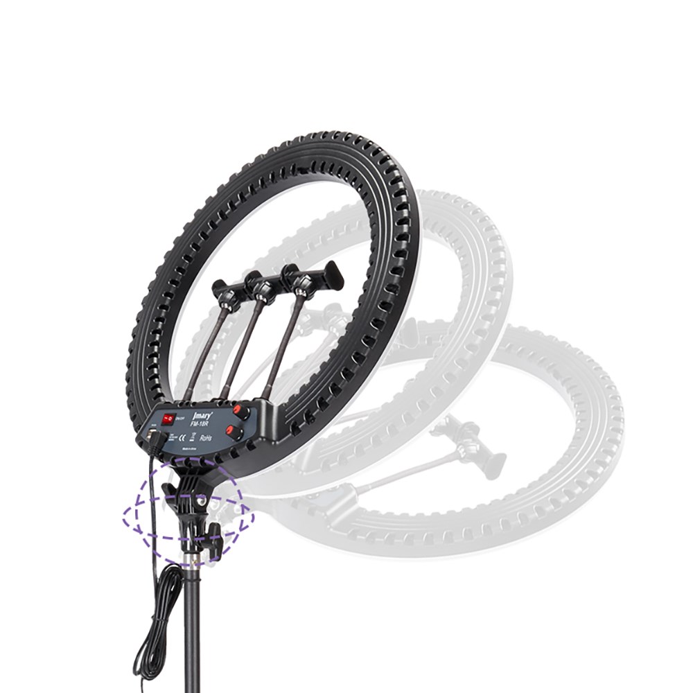 Jmary FM-18R Uzaktan Kumandalı 43cm Işıklı Telefon Tutucu Ring Light