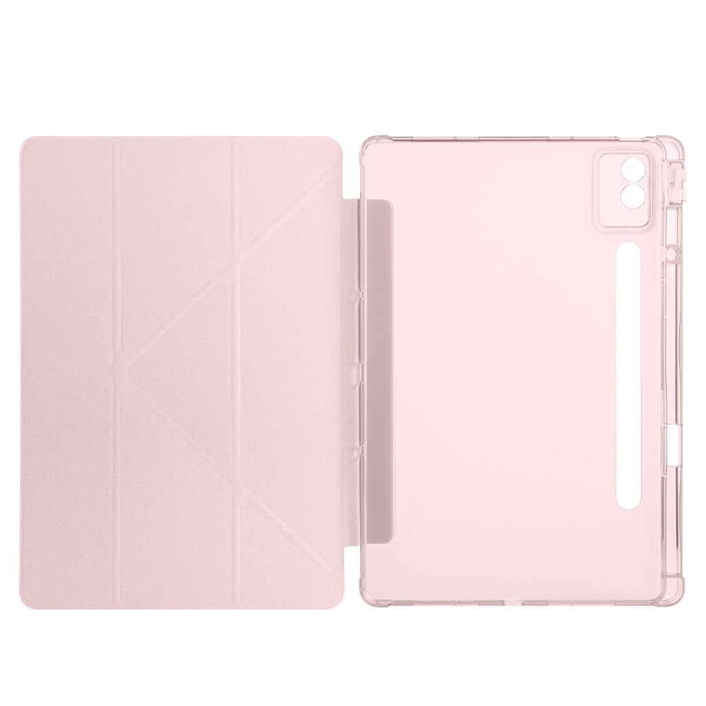 Lenovo Idea Tab Pro 12.7 TB-373FU Kılıf Zore Tri Folding Kalem Bölmeli Standlı Kılıf