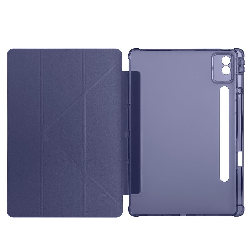 Lenovo Idea Tab Pro 12.7 TB-373FU Kılıf Zore Tri Folding Kalem Bölmeli Standlı Kılıf