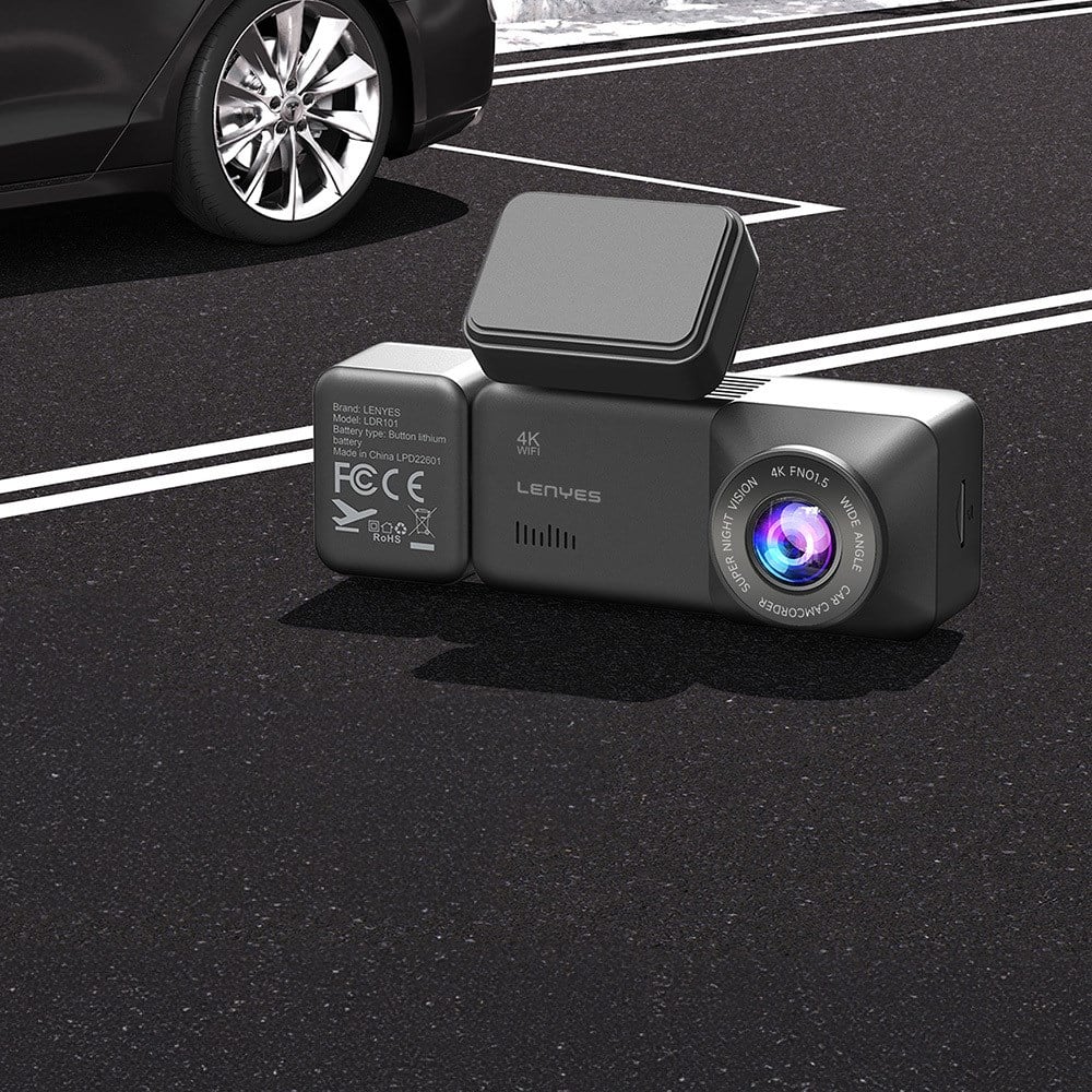 Lenyes LDR101 4K Ultra HD Wifi Destekli Akıllı Ön ve Arka Araç Kamerası