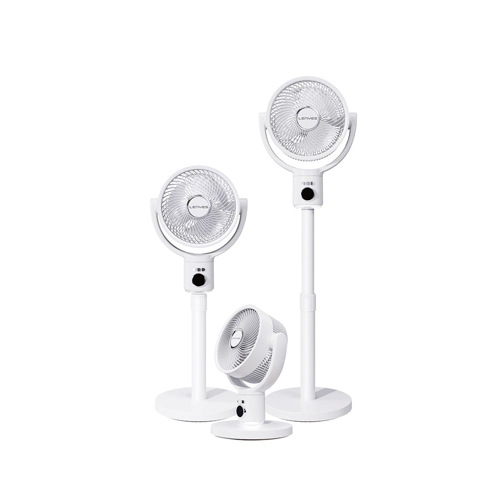 Lenyes LHF10 Dijital LED Göstergeli 5 Kademeli Uzaktan Kumandalı Uzayabilen Gövdeli 10 inç Fan
