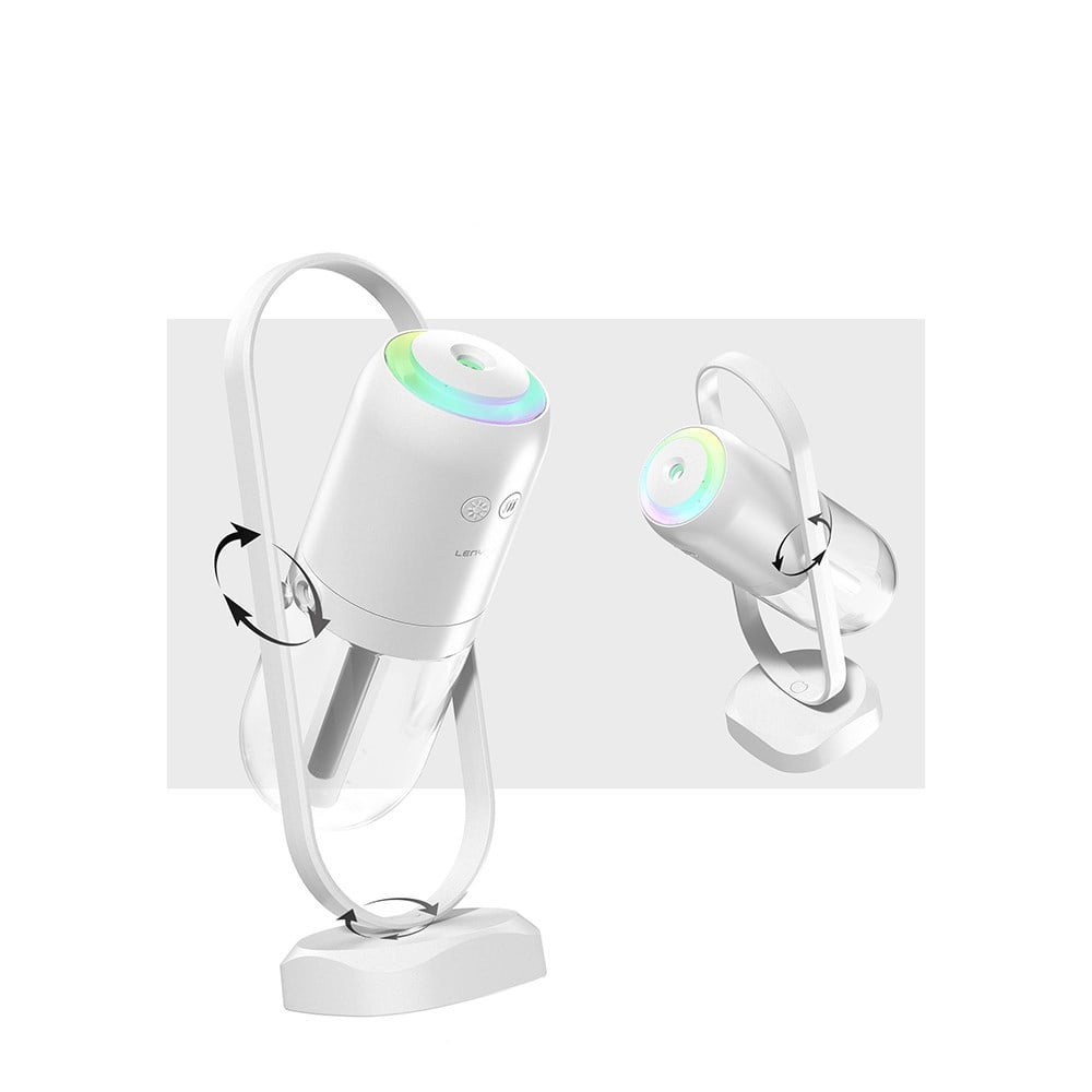 Lenyes LHU04 Kum Saati Tipi 360 Derece Dönebilen RGB Atmosfer Işıklı Sessiz Hava Nemlendirici