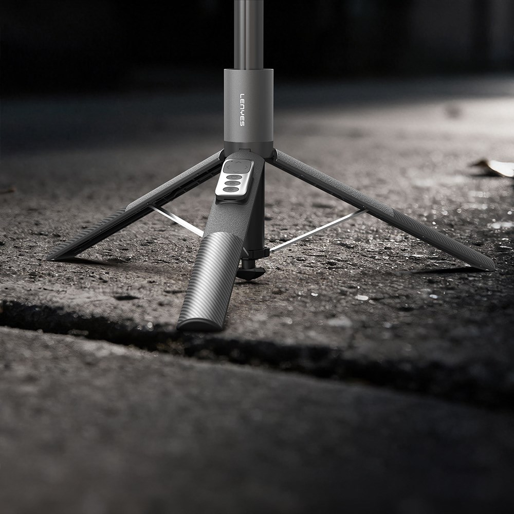 Lenyes LPH127 360 Dönebilen Bluetooth Kumandalı Tripod ve Selfie Çubuğu