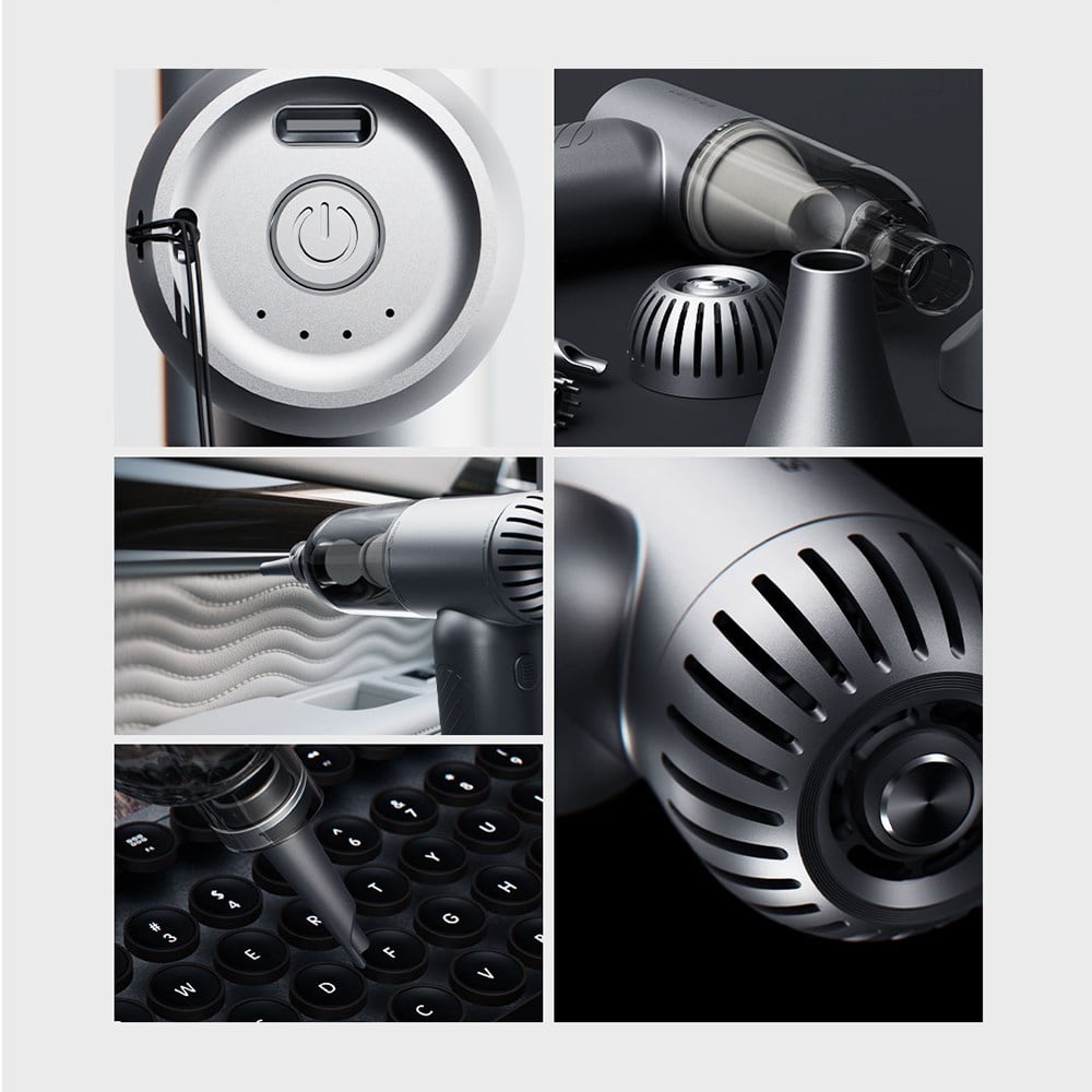 Lenyes LTF02 Dijital LED Göstergeli 4 Kademeli Çok Fonksiyonlu Turbo El Fanı