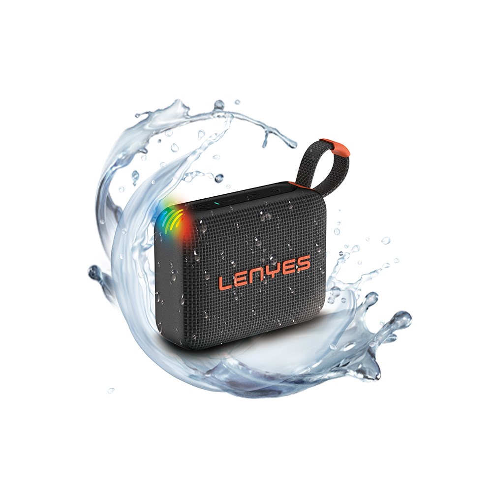 Lenyes S216 Su Geçirmez Özellikli RGB Işıklı Askılı Mini Bluetooth Speaker Hoparlör v5.3
