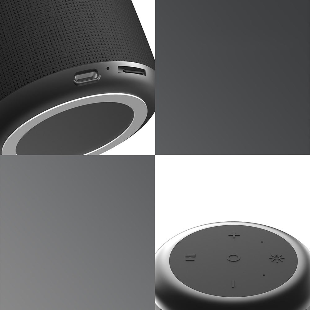 Lenyes S217 RGB Işıklı Karaoke Mikrofonlu Bluetooth Speaker Hoparlör v5.3