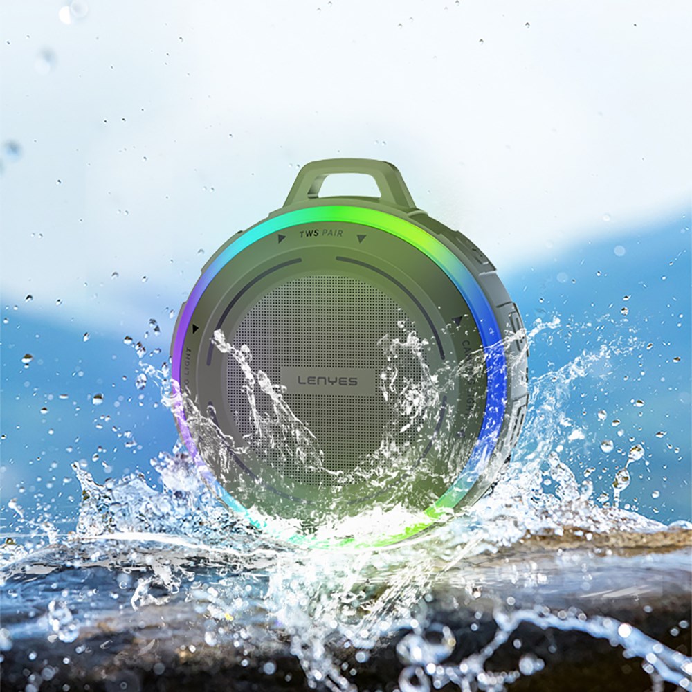 Lenyes S223 RGB Işıklı Askı Aparatlı Mini Bluetooth Speaker Hoparlör v5.3