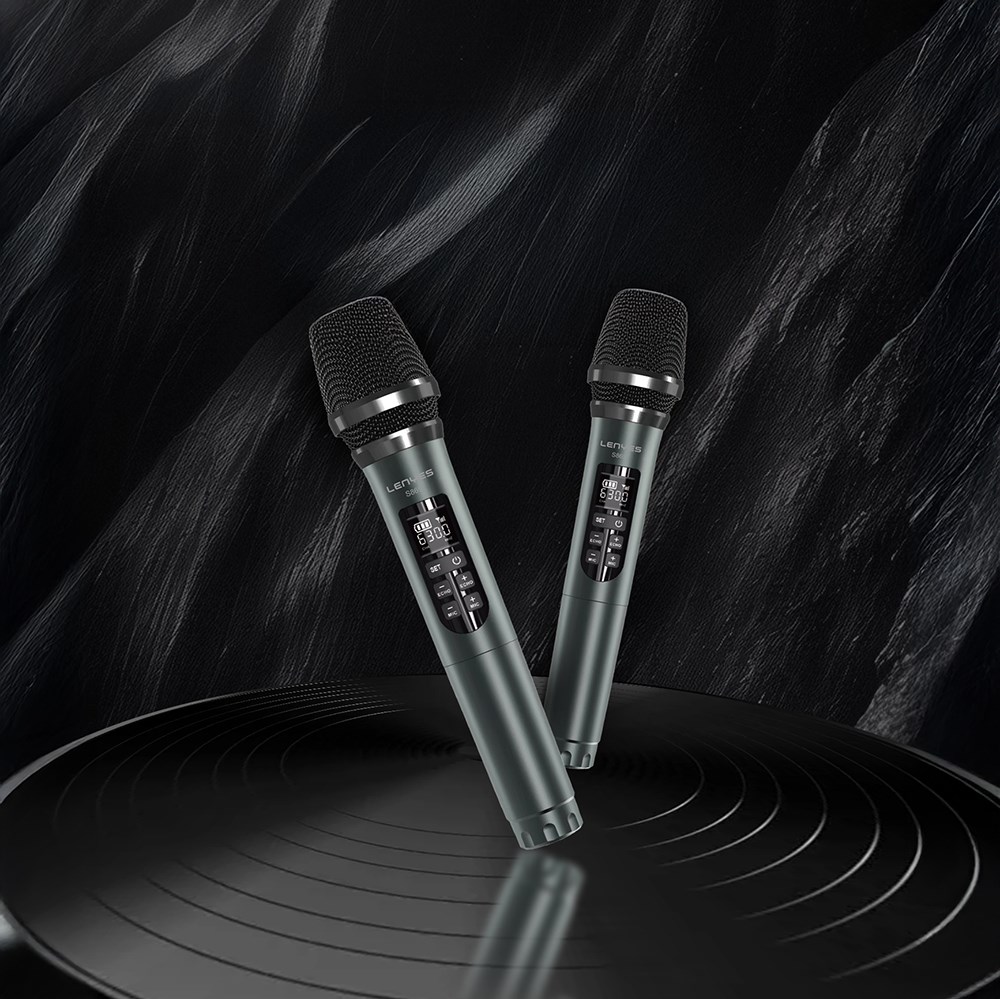 Lenyes S869 RGB Işıklı Çift Mikrofonlu Taşınabilir Bluetooth Hoparlör v5.3