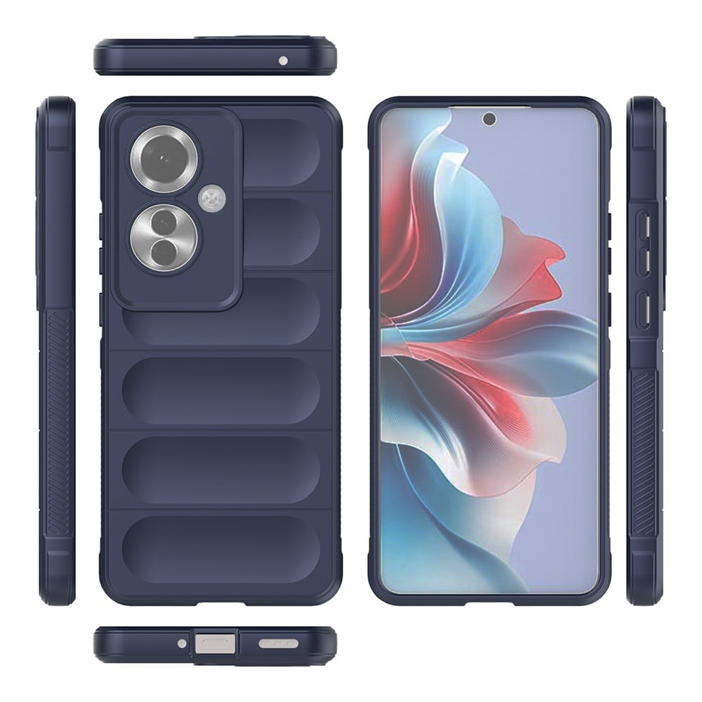 Oppo Reno 11F 5G Kılıf Esnek TPU Oyuklu Arka Yüzey Tasarımlı Zore Etnik Silikon Kapak