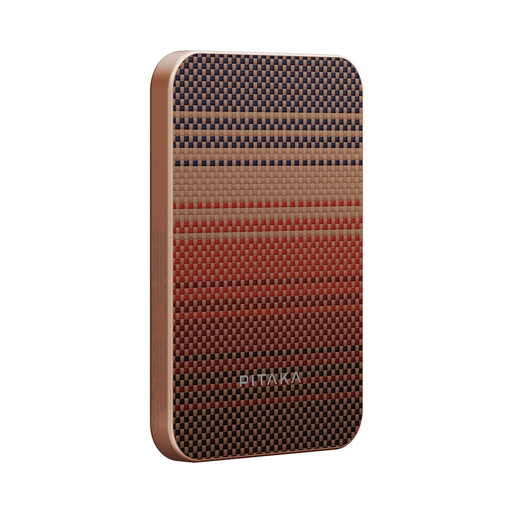 Pitaka Tactile Woven Qi2 Şarj Teknolojili Aramid Fiber M-Safe Powerbank 15W 5000mAh