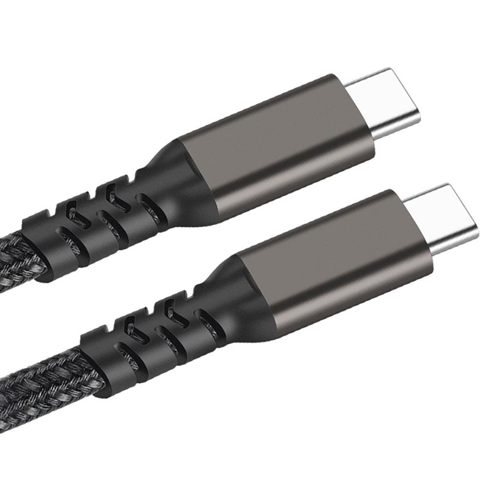 Qgeem 2.Jenerasyon Type-C to Type-C USB3.2 PD Data Kablosu 100W 20Gbps 4K@60Hz 2 Metre