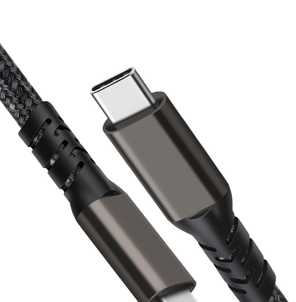 Qgeem 2.Jenerasyon Type-C to Type-C USB3.2 PD Data Kablosu 100W 20Gbps 4K@60Hz 0.5 Metre