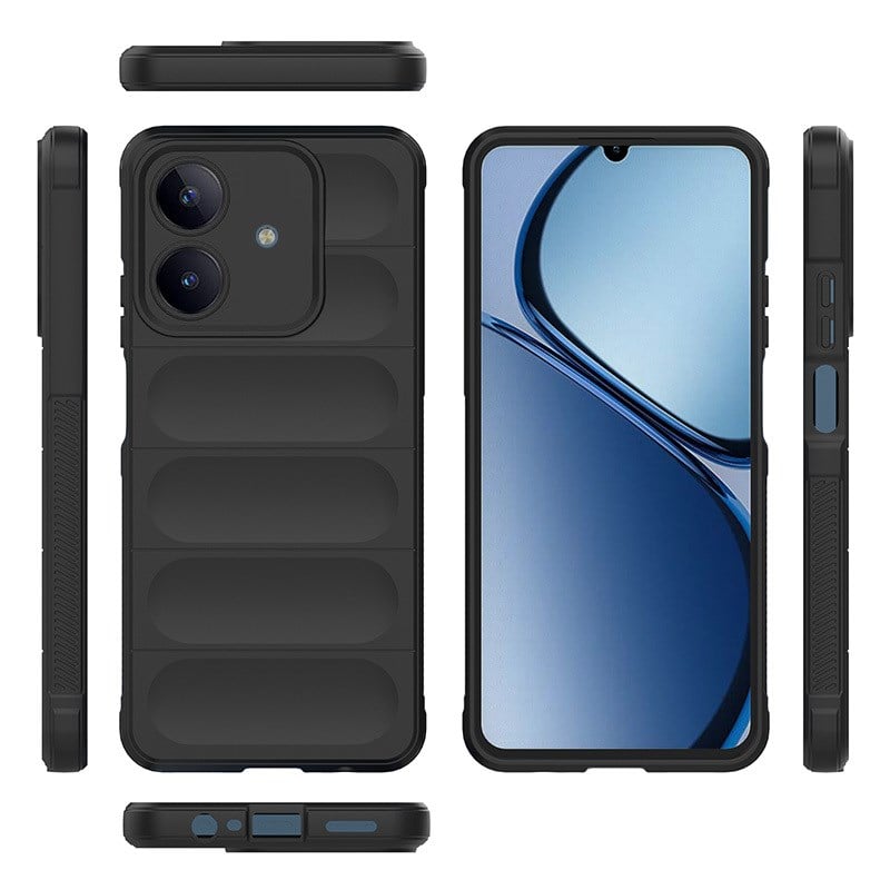 Realme C63 Kılıf Esnek TPU Oyuklu Arka Yüzey Tasarımlı Zore Etnik Silikon Kapak
