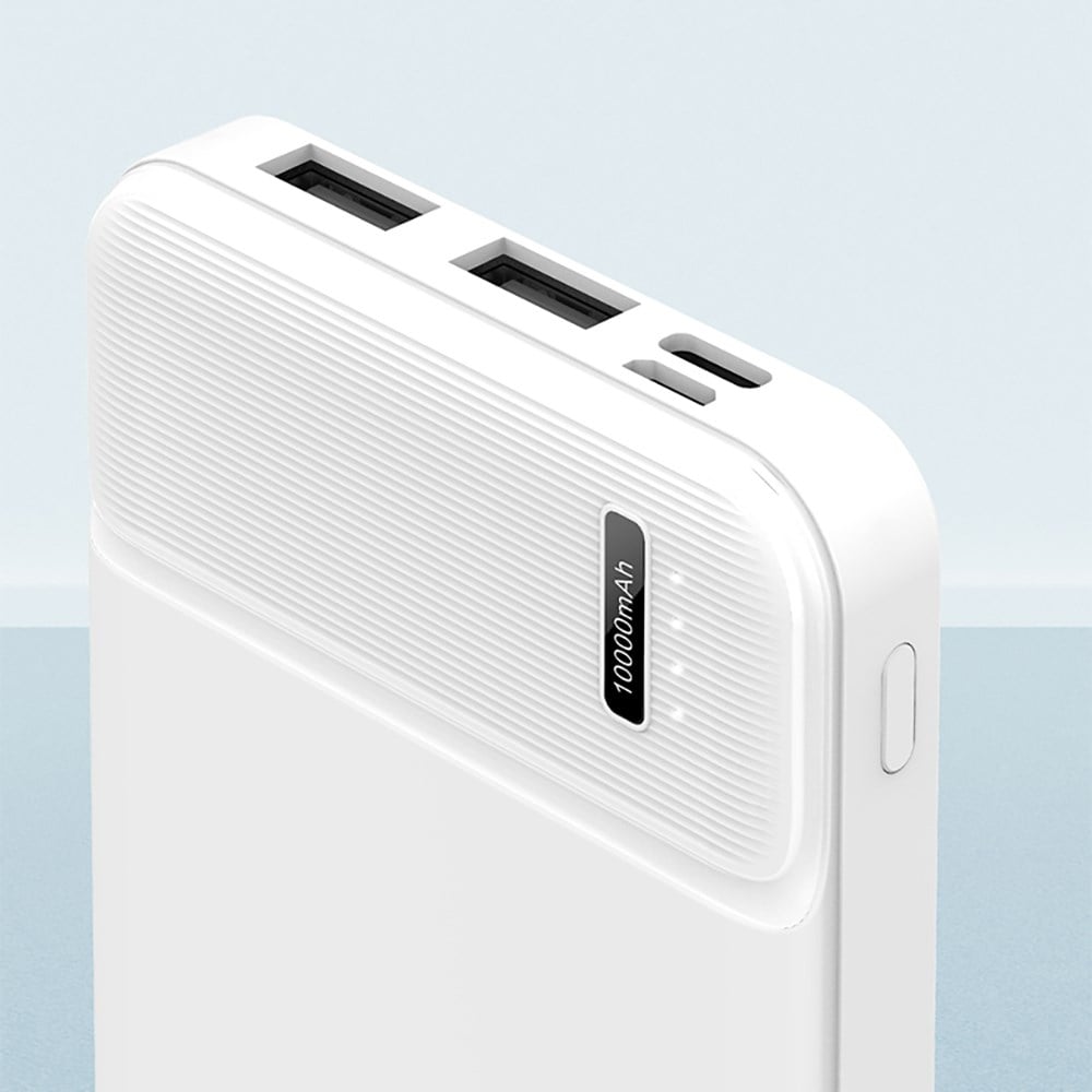 Recci RPB-N16C Ultra İnce Hızlı Şarj Özellikli Led Işık Göstergeli Powerbank 10000mAh