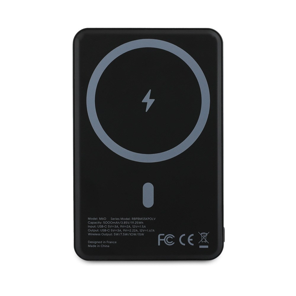 Redbull Orjinal Lisanslı M-safe Şarj Özellikli Dijital LED Göstergeli Kırmızı Şeritli Powerbank 5000mAh 15W