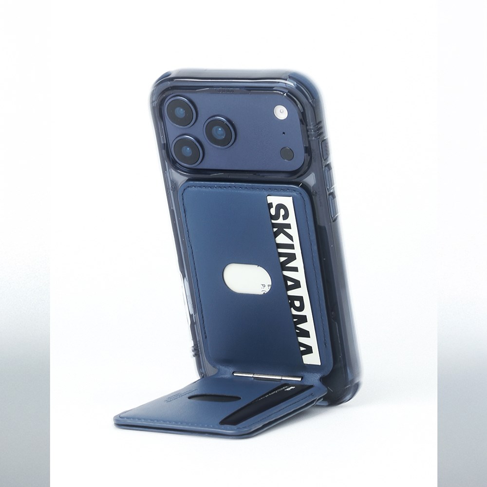 Skinarma Axis Serisi Foldable Stand Özellikli Deri Tasarımlı Kartlık