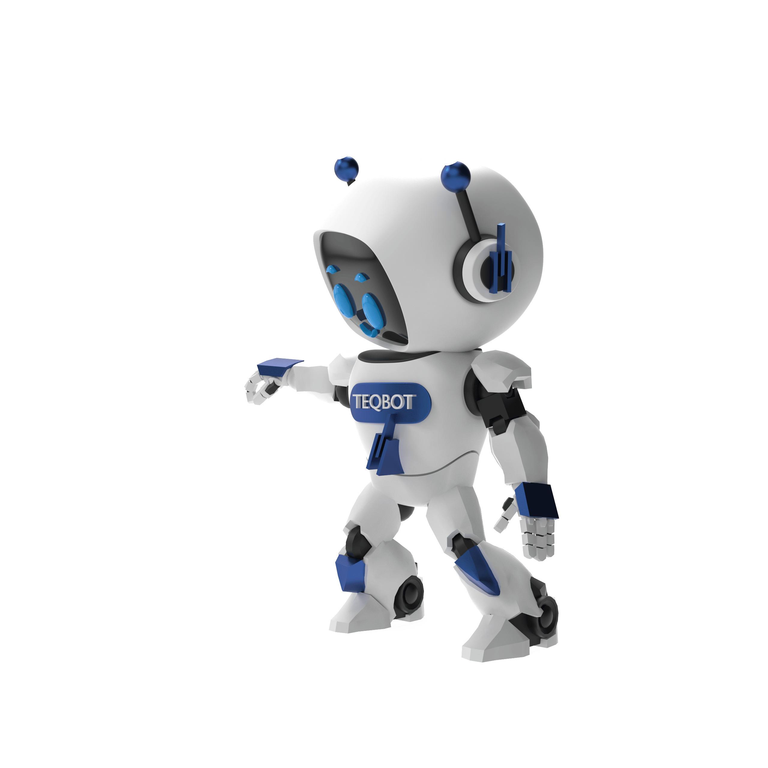TEQSMA TEQBOT – 3D Yazıcı Üretimi Dekoratif Robot