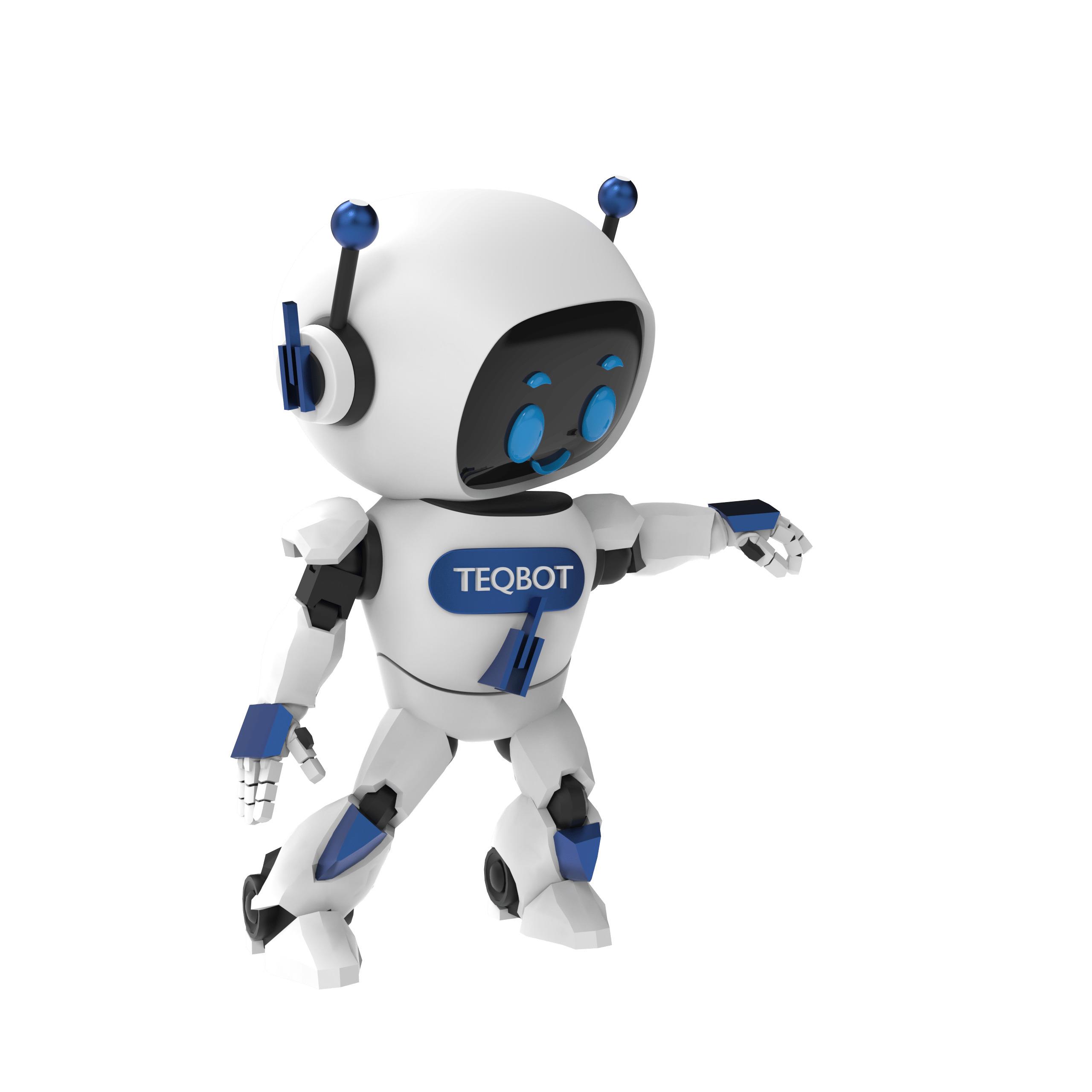 TEQSMA TEQBOT – 3D Yazıcı Üretimi Dekoratif Robot
