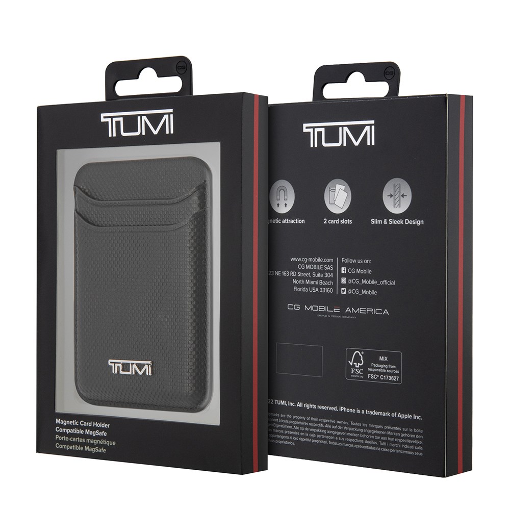 Tumi Orjinal Lisanslı 2 Hazneli Metal Logolu Deri Magnetik Kartlık