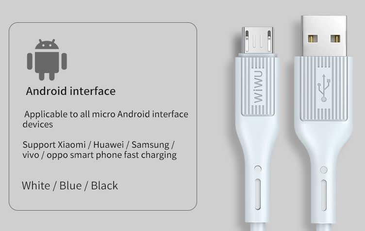 Wiwu G40 Vivid Micro Usb Kablo