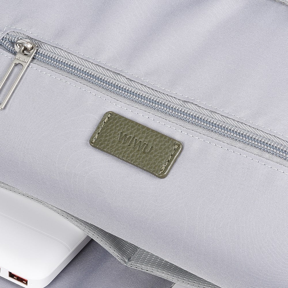 Wiwu Osun Serisi Metal Logolu PU Deri Laptop Sırt Çantası
