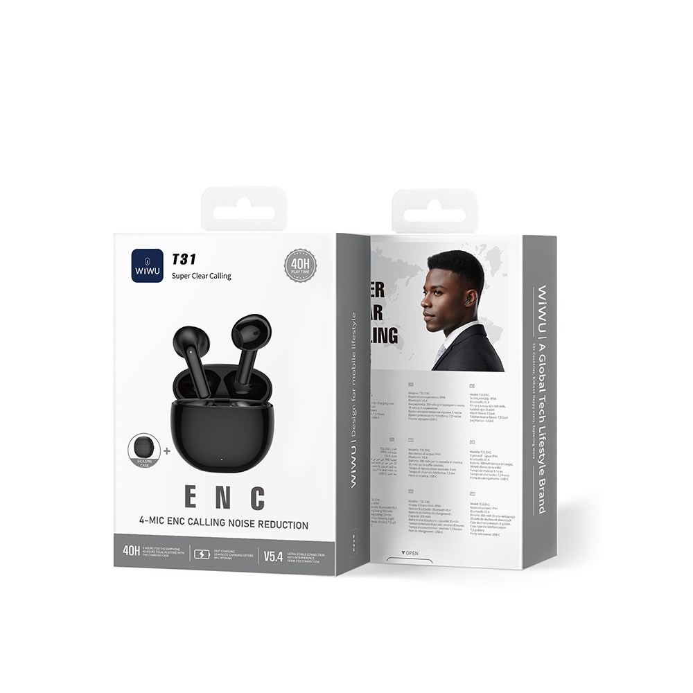 Wiwu T31 ENC Teknolojili TWS Kulak İçi Bluetooth Kulaklık v5.4