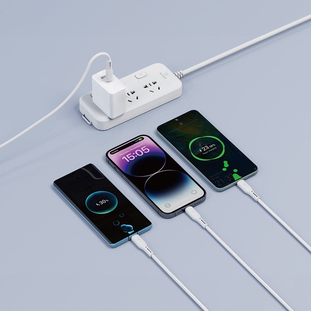 Wiwu Wi-C046E Starlink Serisi 3in1 USB-C to Lightning – Type-C – Micro Şarj ve Data Kablosu 60W 1.2M