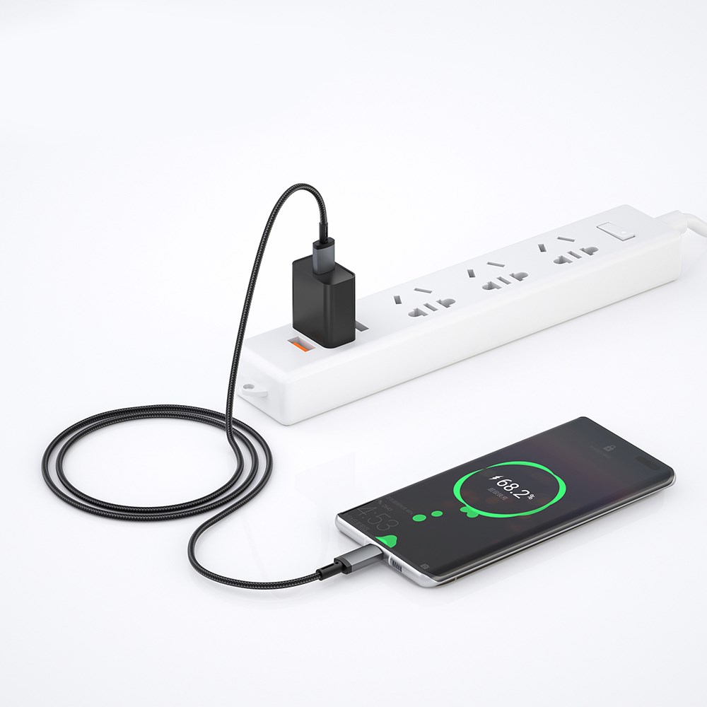 Wiwu Wi-C054 Titanlink Serisi USB-A to TYPE-C Hızlı Şarj Özellikli Data ve Şarj Kablosu 1M