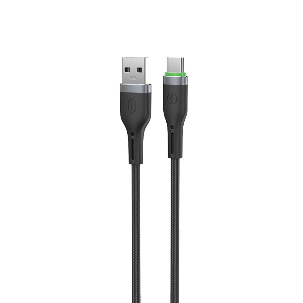 Wiwu Wi-C067 Orginlink Serisi LED Göstergeli USB-A to Type-C Hızlı Şarj Özellikli Data ve Şarj Kablosu 1M