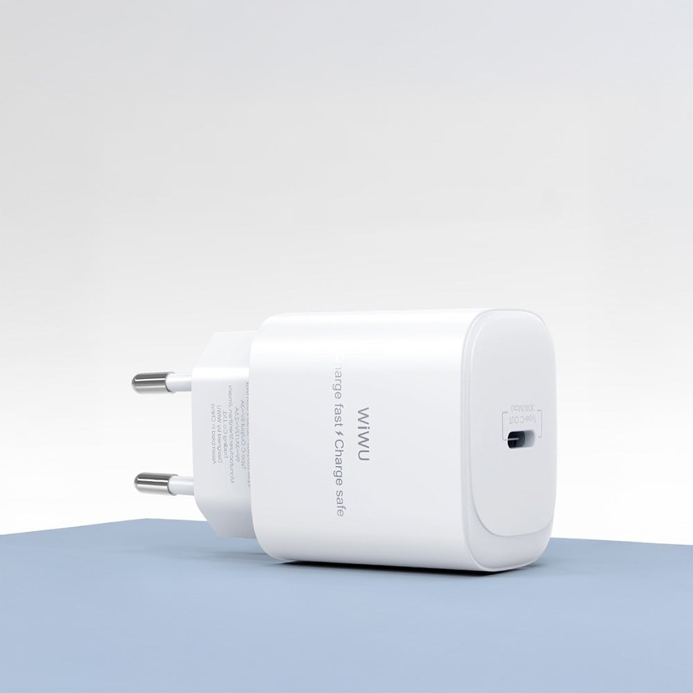 Wiwu Wi-G008 Essen Serisi GaN Tech PD Hızlı Şarj Başlığı Type-C to Type-C PD 30W Kablolu Şarj Seti
